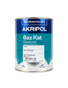 AKZONOBEL TOYOTA TOY747 DEEP TURQUOISE METALLIC BAZKAT...