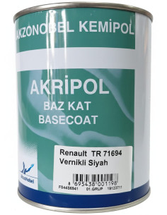 AKZONOBEL RENAULT TR71694 VERNİKLİ SİYAH  BAZKAT 1.GRUP 1...