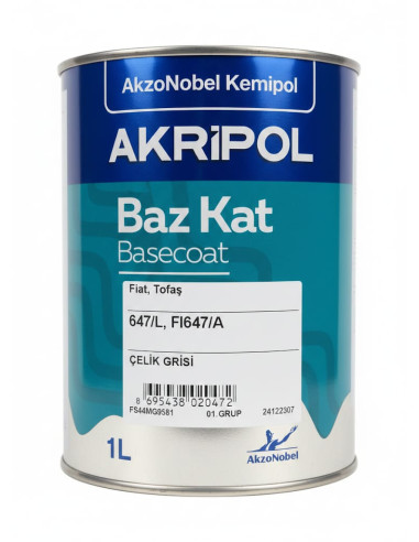AKZONOBEL FIAT Fİ647A ÇELİK GRİSİ...