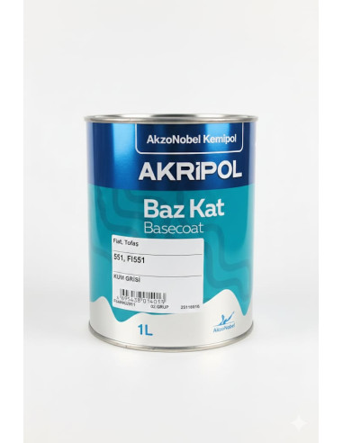 AKZONOBEL FIAT Fİ551 KUM GRİSİ BAZKAT...