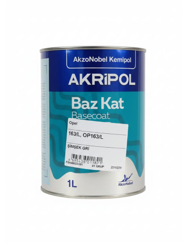 AKZONOBEL OPEL OP163L ŞİMŞEK GRİ...