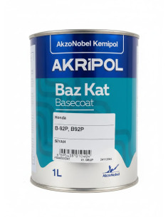 AKZONOBEL HONDA B92P SİYAH BAZKAT 1.GRUP 1 LİTRE