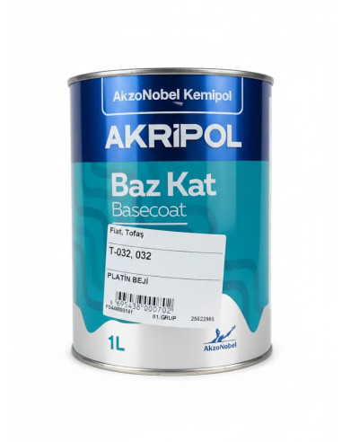 AKZONOBEL FIAT T032 PLATİN BEJİ...