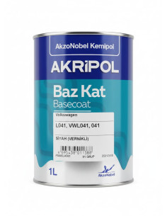 AKZONOBEL VOLKSWAGEN L041 SİYAH VERNİKLİ BAZKAT 1.GRUP 1...