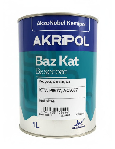 AKZONOBEL PEUGEOUT İNCİ SİYAH BAZKAT...