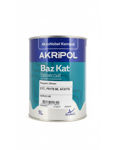 AKZONOBEL PEUGEOUT EYC GÜMÜŞ GRİ...